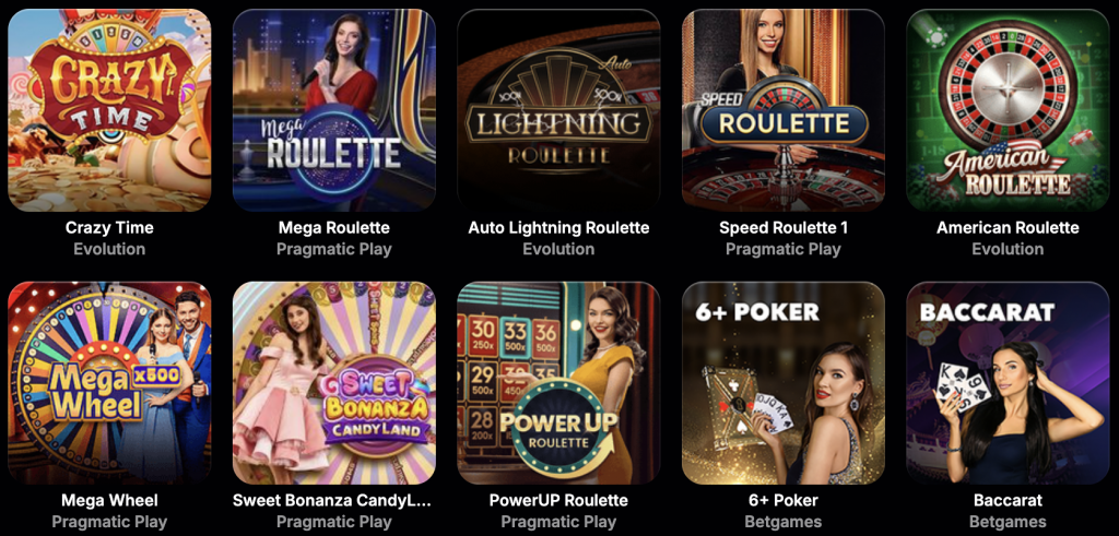 Live-Spiele im NV Casino